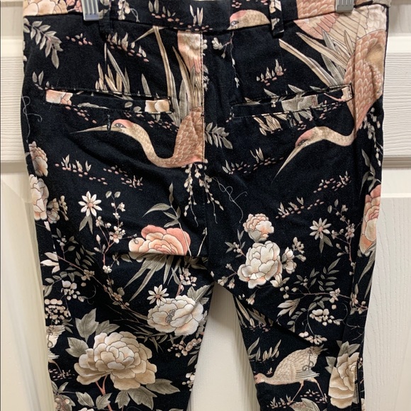 Zara TRF floral oriental print trousers - Picture 4 of 4